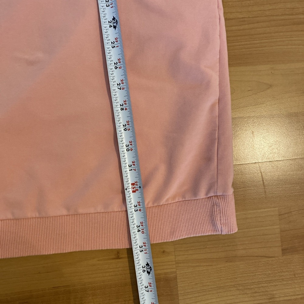 MARINE LAYER Dress Cassidy Wash Pink Raglan Cotton Sweatshirt Pullover Beach XS - Picture 8 of 10